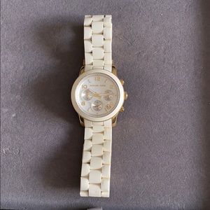 White Michael Kors watch